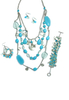 u003Ci>Ocean blue glass with metal coin necklace.u003C/i> u003Cb>메탈 코인 네크리스가 있는 오션 블루 글라스.u003C/b> u003Ci>bracelet &amp; earringsu003C/i> u003Cb>팔찌 &amp; 귀걸이u003C/b>